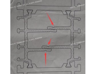 Форма CT 41 мм экструзионного теплозащитный полосу для оконных профилей алюминиевых alt=